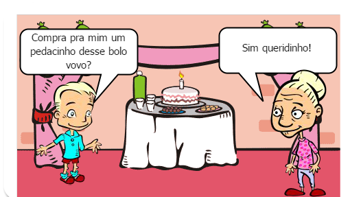 Compra pra mim um pedaço desse bolo de limão?