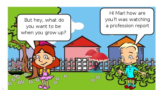 dois amigos discutem o querem ser quando crescer