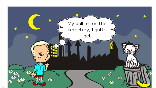 The alien is the ball