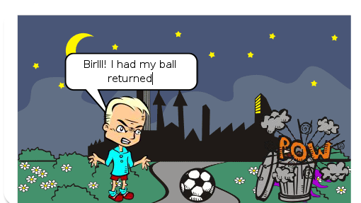 The alien is the ball