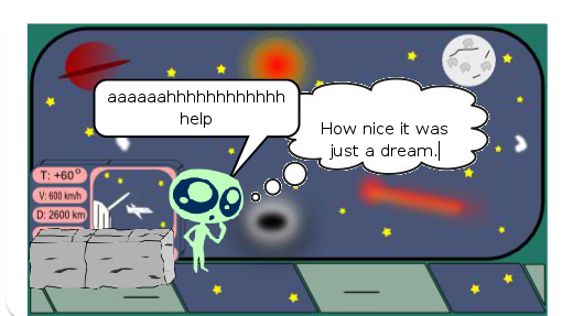 um aliem que se perdeu no espaço  e caiu na terra e esta perdido em um planeta novo para ele mas ele e um aliem inteligente e faz novos novos amigos.