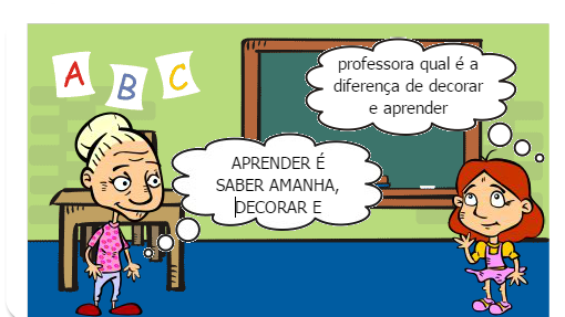 Aprender a ler é melhor do que decorar.