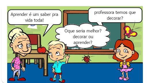 ALGUNS ALUNOS ACHAM QUE O DECORAR FAZ PARTE DO PROCESSO DE APRENDIZAGEM, POREM DECORAR É ESQUECER AMANHA, E O SABER LEVAMOS PARA UMA VIDA TODA!