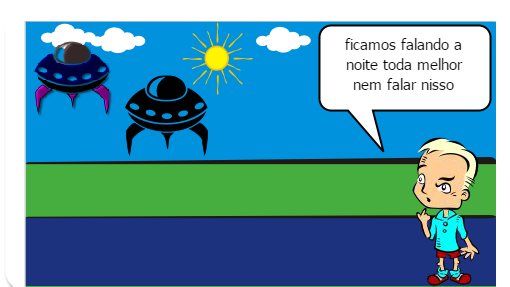 uma visita chega a terra 