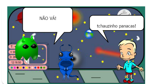 Duas crianças vão a floresta e descobrem uma nave alienigena e vão ver o que tem dentro