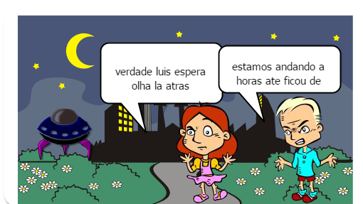 Duas crianças vão a floresta e descobrem uma nave alienigena e vão ver o que tem dentro