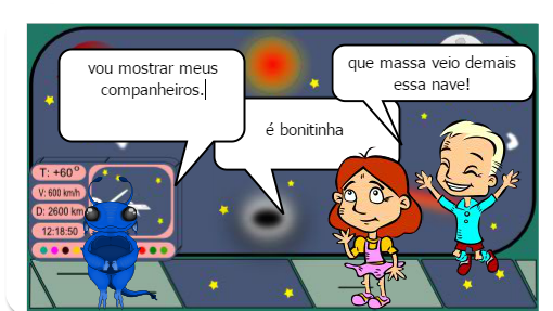 Duas crianças vão a floresta e descobrem uma nave alienigena e vão ver o que tem dentro