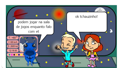 Duas crianças vão a floresta e descobrem uma nave alienigena e vão ver o que tem dentro