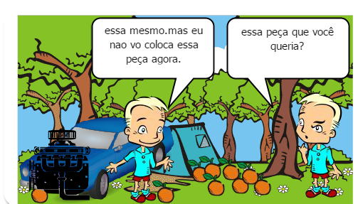 Jailson sai passear,e no caminho ele para numa barraca para tomar suco de laranja e relaxar.
