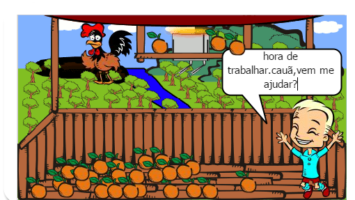 Jailson sai passear,e no caminho ele para numa barraca para tomar suco de laranja e relaxar.
