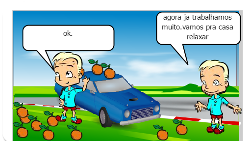 Jailson sai passear,e no caminho ele para numa barraca para tomar suco de laranja e relaxar.