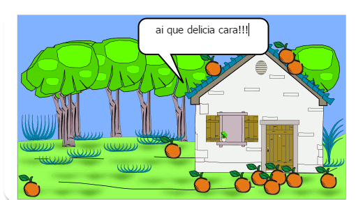 Jailson sai passear,e no caminho ele para numa barraca para tomar suco de laranja e relaxar.