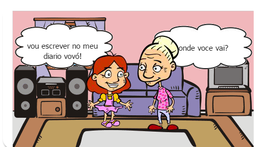 é uma criança  que escreve tudo o que acontece no seu dia a dia no seu diario