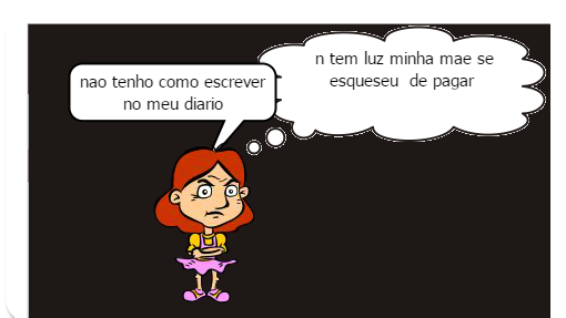 é uma criança  que escreve tudo o que acontece no seu dia a dia no seu diario