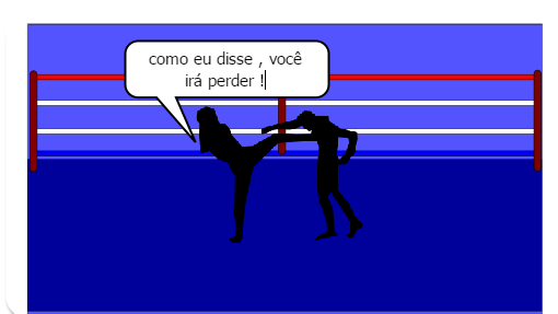 É um lutador de karate que demostra ser o melhor de todos