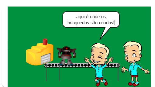 É UMA HISTÓRIA DE UMA FABRICA QUE CRIA VIDA PRÓPRIA