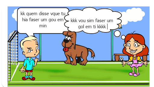 era um dia dois goris jogando futebol