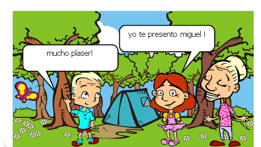 aqui vou apresentar saldasoes cumprimentos e depedidas