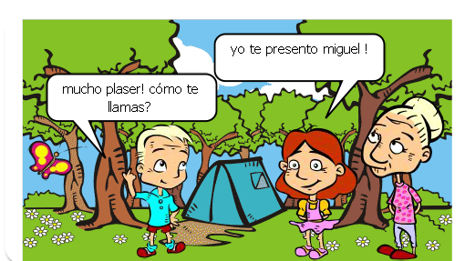 aqui vou apresentar saldasoes cumprimentos e depedidas