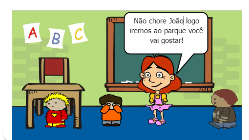 Representa a fase de adaptação das crianças nessa nova jornada e experiencias no ambiente escolar 
