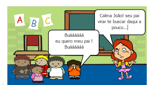 Representa a fase de adaptação das crianças nessa nova jornada e experiencias no ambiente escolar 