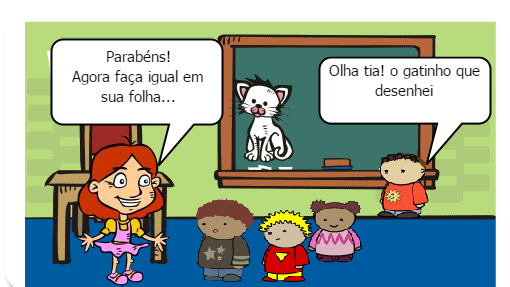 Representa a fase de adaptação das crianças nessa nova jornada e experiencias no ambiente escolar 