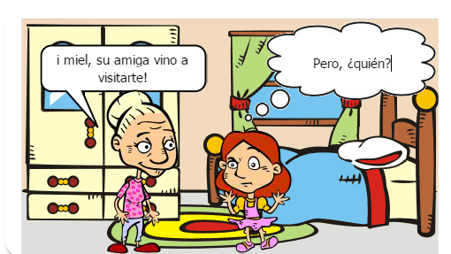 Sarita esta doente e por isso não pode sair de casa. Então sua amiga resolve fazer-lhe uma visita...