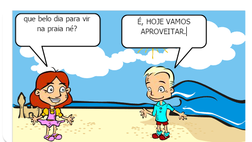 um dia que 2 amigos vao a praia
