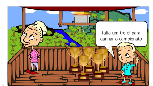 o acampamento  