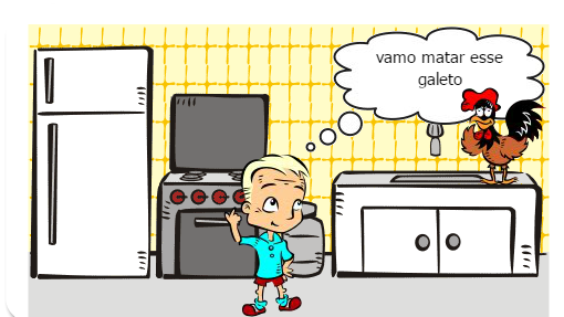 menino  maluco pensando que e uma banana poderosa