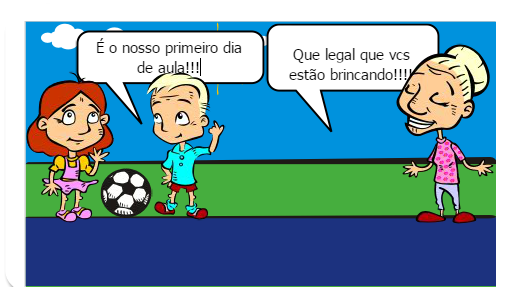 Era uma vez um dia que era o primeiro dia de aula , e se não fosse para jogar futebol , nem precisaria ir pro recreio.
 