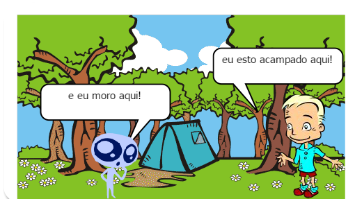 um casal esta acampado na floresta e escutavam vario barulhos estranhos
