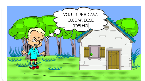 um dia ele foi a um jogo de futebol e ele fez um gol e todos ficaram felizes com ele