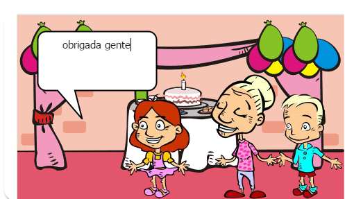 era uma vez uma menina que estava de aniversario