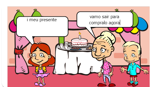 era uma vez uma menina que estava de aniversario