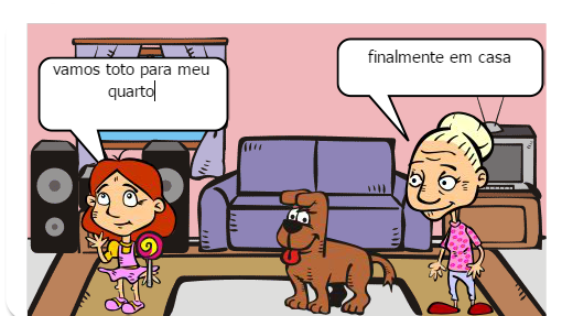 era uma vez uma menina que estava de aniversario