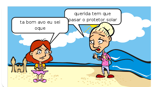 um dia na praia com avo