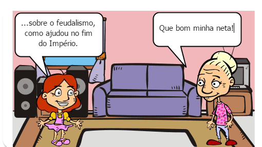 O feudalismo foi um sistema de organização política usado para organizar a região no fim do Império Romano.