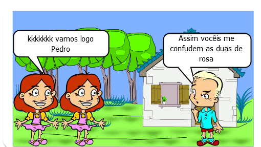 As gêmeas  confusão