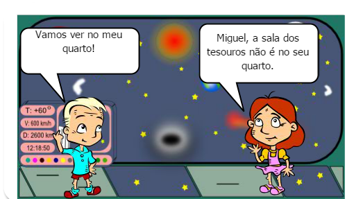 Em um domingo de manhã, Miguel acorda cedo para procurar a sala do tesouro que sua mãe havia dito para ele. Como a casa não é muito grande, Miguel pede ajuda a sua irmã, Ana.