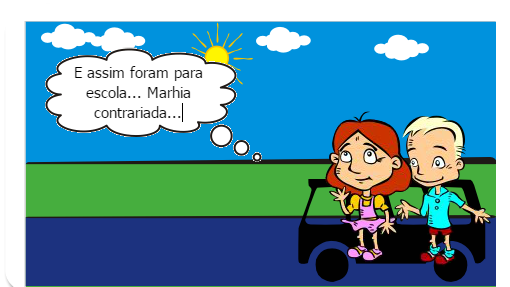 O retorno dos irmão Enzo e Marhia à escola