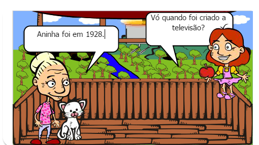 O Gibi  conta a história do desenvolvimento da televisão.