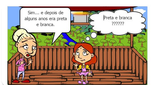 O Gibi  conta a história do desenvolvimento da televisão.