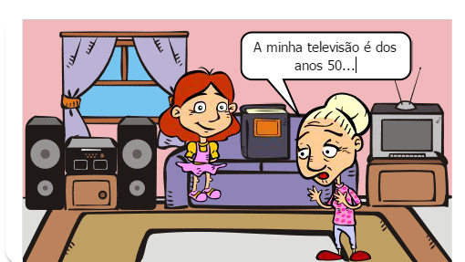 O Gibi  conta a história do desenvolvimento da televisão.