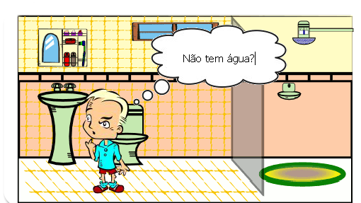 NA ESCOLA  QUE NÃO TEN ÁGUA