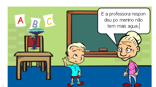NA ESCOLA  QUE NÃO TEN ÁGUA