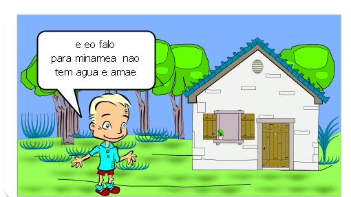 NA ESCOLA  QUE NÃO TEN ÁGUA