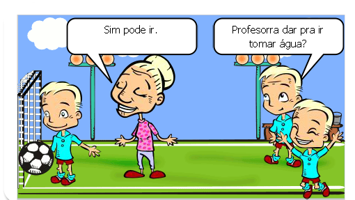 Era uma vez os meninos saíram da aula e foram direto jogar bola, Vinicius, Kauan e Eduardo.<br />
O dia estava muito quente , Vinicius com muita sede pediu a professora: