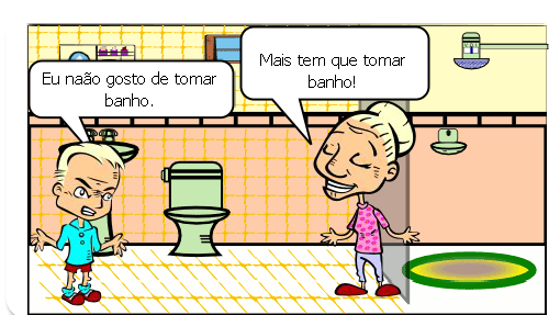 Igor não gosta do tomar banho