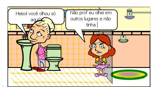   Em um dia em uma escola uma menina chamada Heisol estava fazendo um trabalho com tinta depois que ela terminou ela pediu para sua professora para ir lavar as mãos quando ela abriu a torneira não tinha água então ela para outra torneira e não saiu água, então ela correu para sua sala e disse: 
